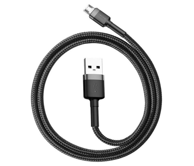 BASEUS USB-microUSB Cafule 1M czarno-szary - 691503 - zdjęcie 2